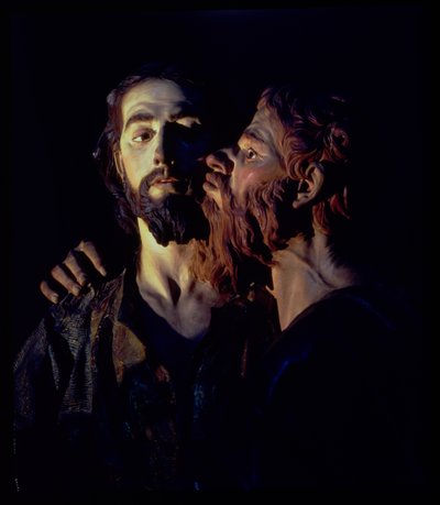 De Arrestatie van Christus (detail) door Francisco Salzillo